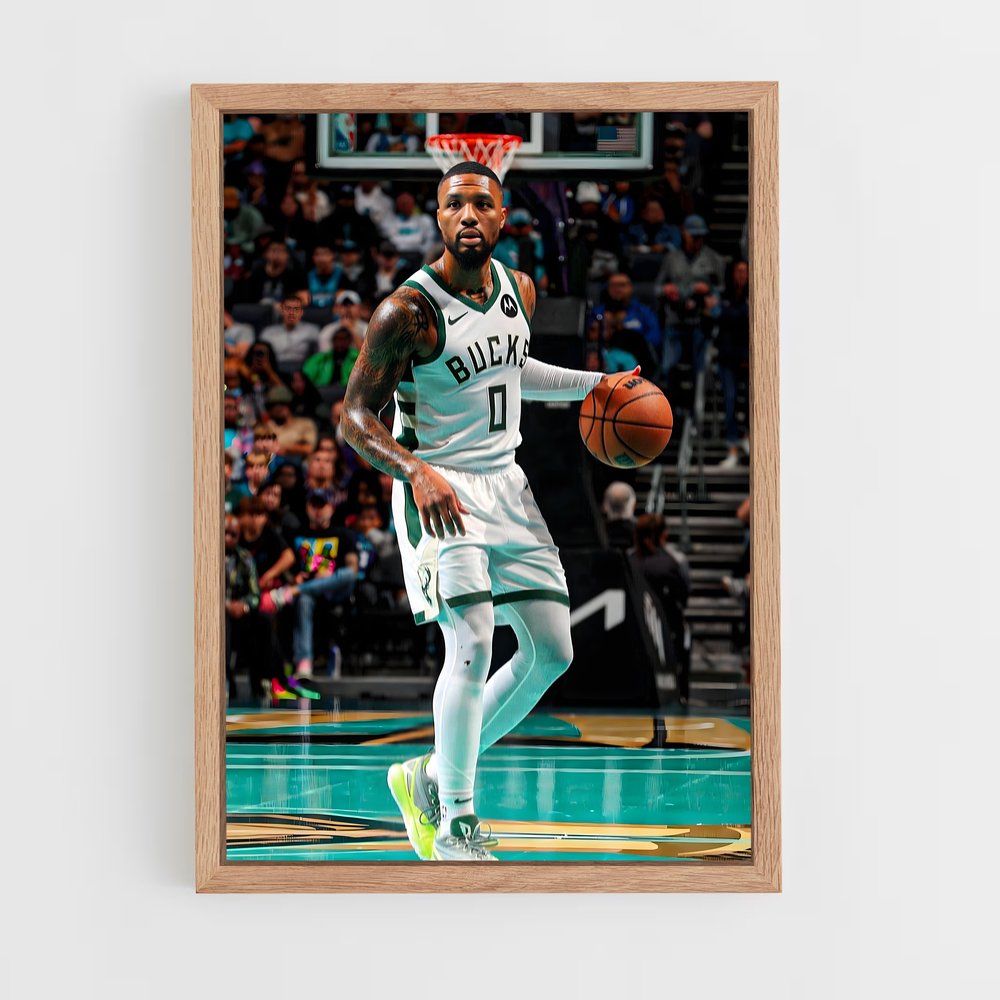 Poster Lebron en Action – affiche Basketball (vue 4)